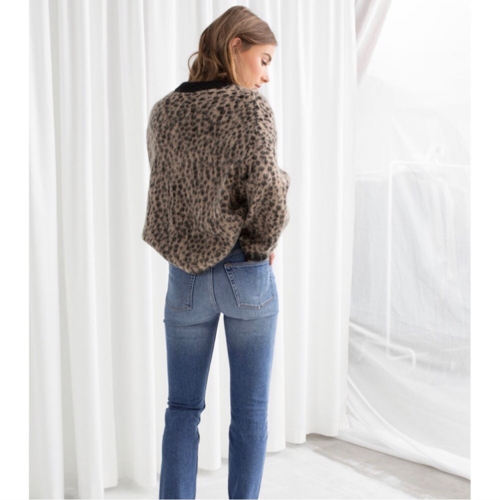 & Other Stories Wool Leopard-Print Sweater - Picture 3 of 4